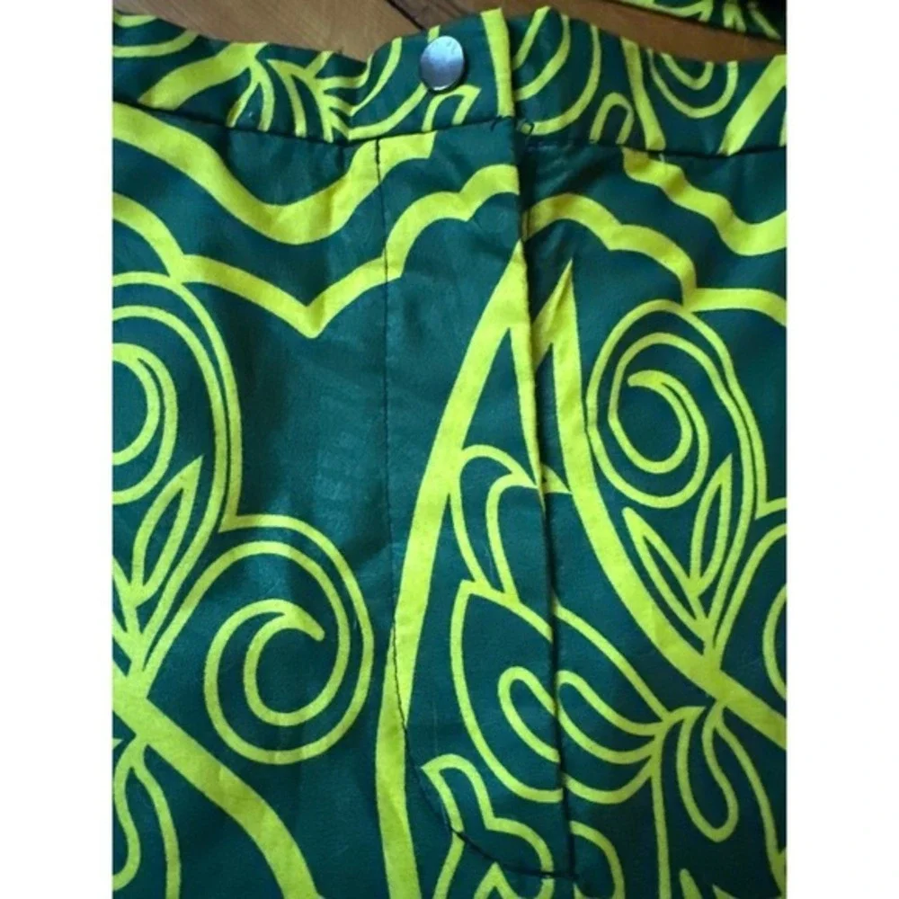 Handmade African Wax Print Crop Top & Shorts Set M Festival Boho Resort